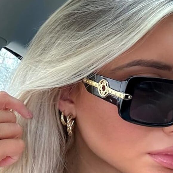 Retro Y2K woman's sunglasses - Picture 3 of 4